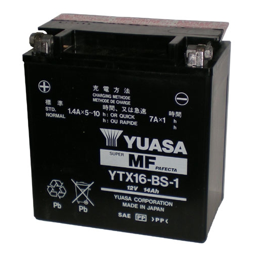 Batteri GTX16-BS-1, RINAB, batterier, tillbehör, snöskoter, moped, atv, cross
