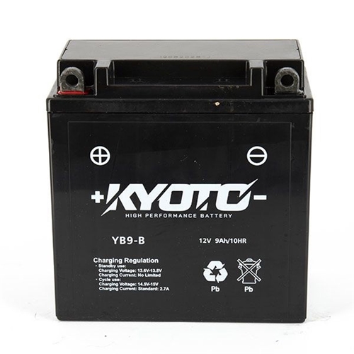 Batteri KYOTO SLA YB9-B, RINAB, batterier, tillbehör, snöskoter, moped, atv, cross