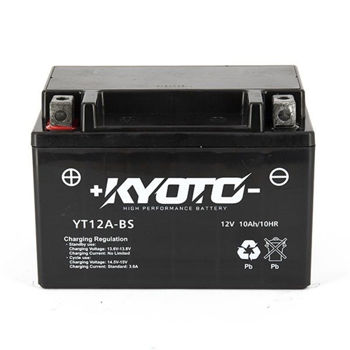 Batteri KYOTO SLA GT12A-BS, RINAB, batterier, tillbehör, snöskoter, moped, atv, cross