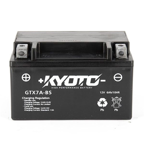Batteri KYOTO SLA GTX7A-BS, RINAB, batterier, tillbehör, snöskoter, moped, atv, cross