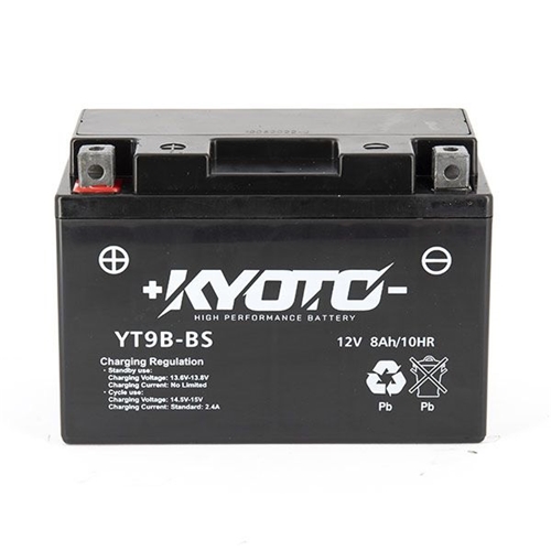 Batteri KYOTO SLA GT9B-BS, RINAB, batterier, tillbehör, snöskoter, moped, atv, cross