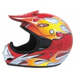 Hjälm Sno-Pro XROSS Flames (Röd)