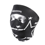 Midi Ansiktsmask (Svart/Vit)