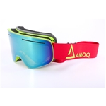 Glasögon AMOQ Vision Vent+ Magnetic - Red HiVis