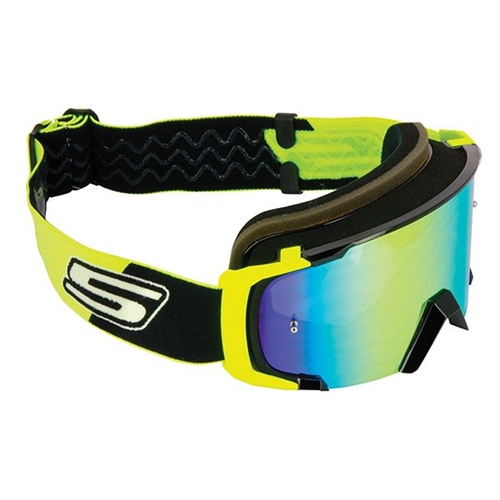 S-Line - SCRUB MX Glasögon Gul / Svart, Personlig utrustning, reservdelar & tillbehör, RINAB