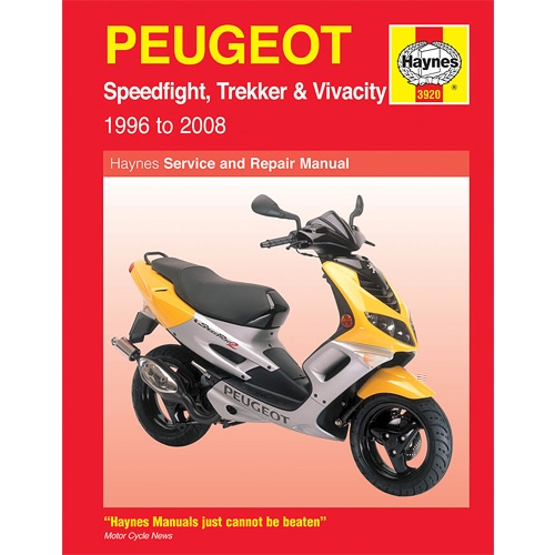 Verkstadshandbok Peugeot, reservdelar scooter, RINAB