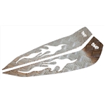 Fotplatta aluminium (MBK, Yamaha)