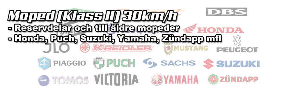 Moped Klass 2, mopeddelar, Puch, Honda, Yamaha, Zundapp, Sachs mfl