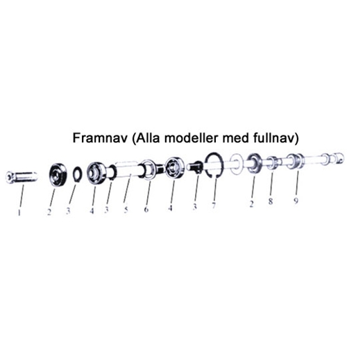 Lager 6002-2RS (15x32x9) reservdelar och tillbehör, RINAB