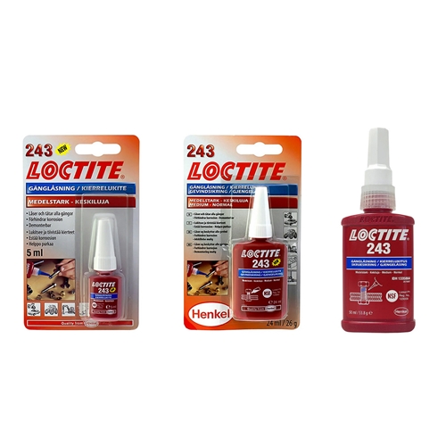 Skruvlåsning Loctite 243, tillbehör, RINAB
