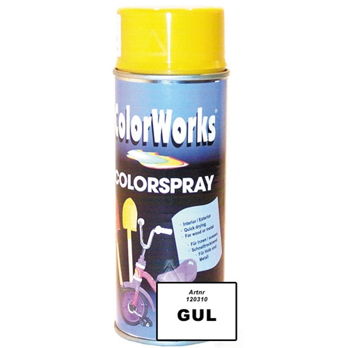 Färgspray MOTIP ColorWorks, tillbehör, reservdelar, snöskoter, moped, cross, rinab