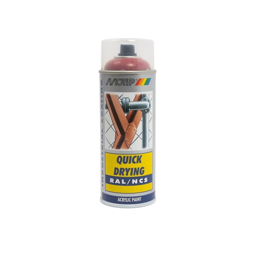 Färgspray MOTIP Ljusröd/Rubinröd 400ml, sprayfärg, RINAB