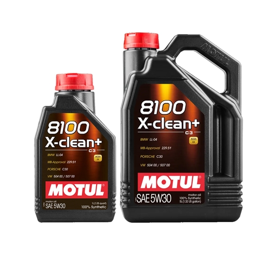 Motul 8100 X-Clean 5W30, oljor, RINAB