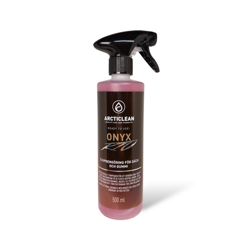 Arcticlean Onyx RTU - Däck och gummirengöring 500ml, bilvård, rengöring, moped, släpvagn, snöskoter, rinab,