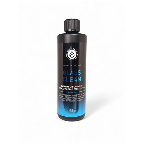 Arcticlean Glass clean 500ml, bilvård, rengöring, moped, släpvagn, snöskoter, rinab,