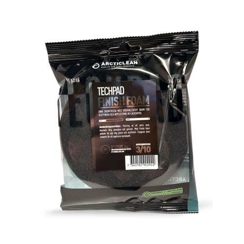 Arcticlean Techpad Finish foam - Polertrissa skum, bilvård, rengöring, moped, släpvagn, snöskoter, rinab,