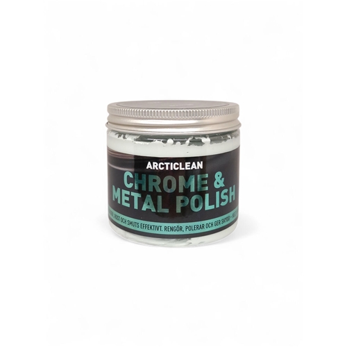 Arcticlean Chrome & metal polish - Polerpasta 200ml, bilvård, rengöring, moped, släpvagn, snöskoter, rinab,