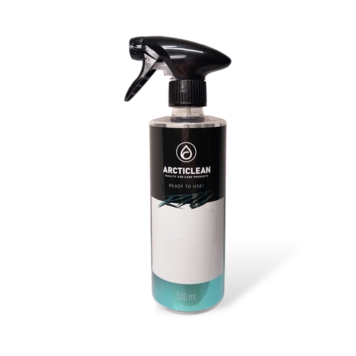 Arcticlean Tomflaska med spraytrigger och måttabell 500ml, bilvård, rengöring, moped, släpvagn, snöskoter, rinab,