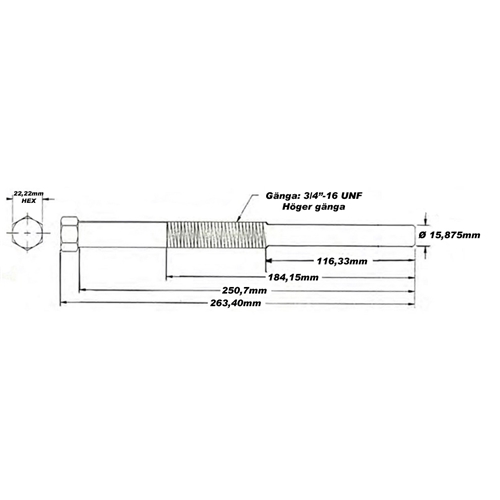 Variatoravdragare 3/4"-16 (Polaris), verktyg snöskoter, RINAB