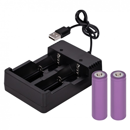 Ficklampa LED m. Zoom 300Lm - Uppladdningsbar, RINAB