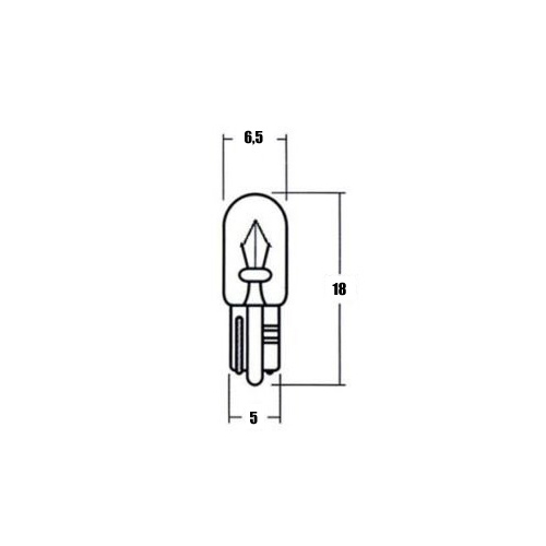 Glödlampa 12v 2w T6,5, RINAB, Resevdelar, Tillbehör, snöskoter, moped, släpvagn, ATV