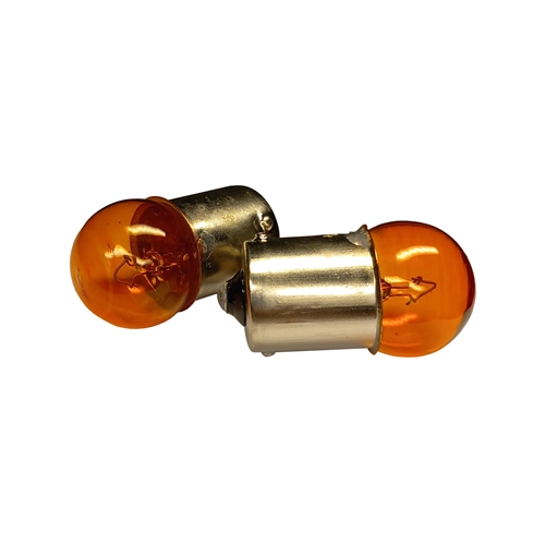 Glödlampa BA15S 12V 10W Orange (2-pack), glödlampor, RINAB