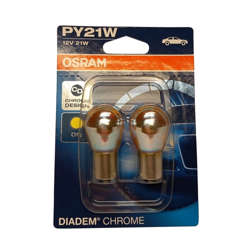 Glödlampor BAU15S 12V 21W Orange OSRAM DIADEM LDA