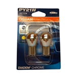 Glödlampor BAU15S 12V 21W Orange OSRAM DIADEM LDA