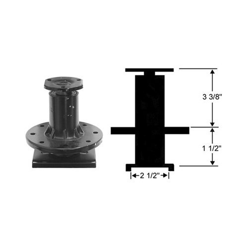 Knivspindel kompl. (38" agg. Gilson)