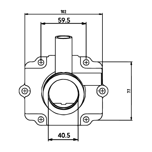 Förgasarfläns VM38 (Polaris Ultra/600/700 XCR), reservdelar snöskoter, RINAB