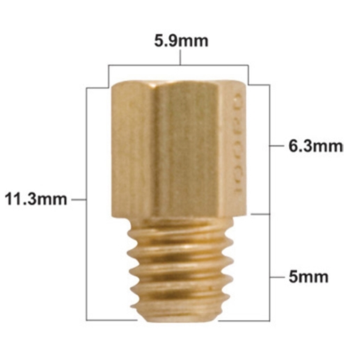 Munstycke, typ Mikuni  (5,4 x 11,5mm), munstycken, RINAB