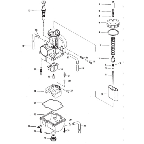 Trottelnål 66mm Keihin