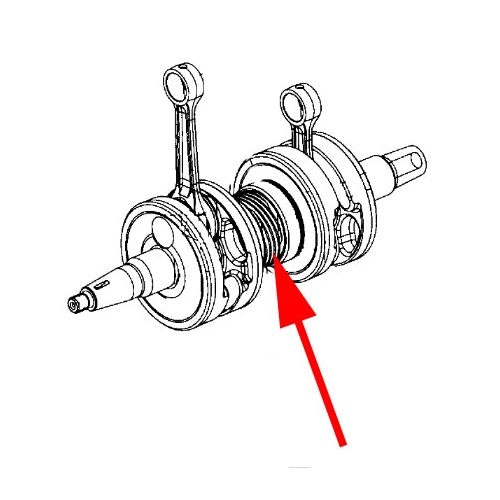 Vattenpumpsdrev 6 tänder (Polaris), reservdelar snöskoter, RINAB