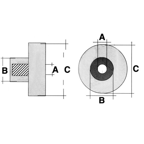 Hjulbussningssats 19mm (3/4") RINAB