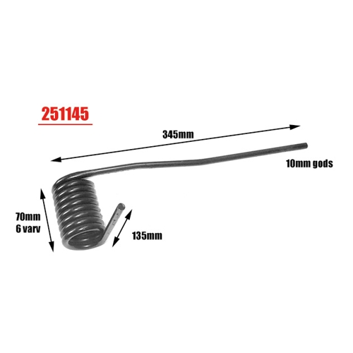 Boggiefjäder, bak (XP-Chassie)