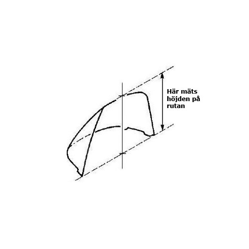 Vindruta rök 46vm (Arctic Cat), RINAB, Snöskoter, 0606-722, 0606-784, 0616-212, 450-156, 86-112, 006-156, WJ1342, 40-1156, 06-134-02, 274661, +06-134-02