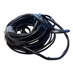 Kantlist, u-formad/gummilist (Svart) 5 meter