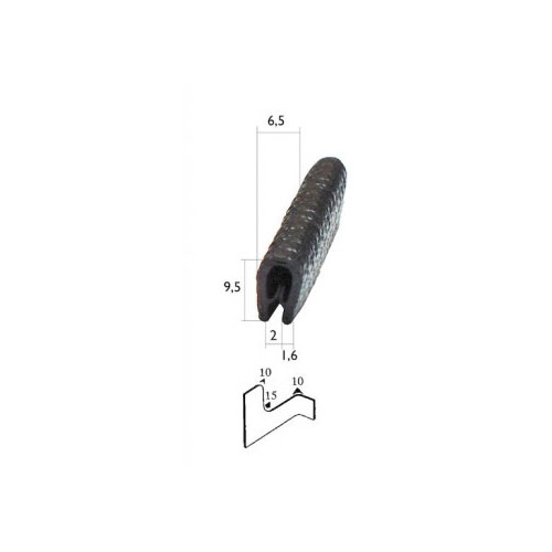 Kantlist 1-2mm (Svart)