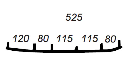 Styrstål 4"x90° coromant (Lynx 97-00)