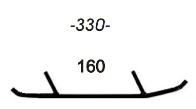 Styrstål standard (Pilot 5,7,6,9,Blade DS skidor)