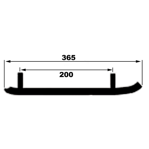 Styrstål Jagged Edge 90° (Polaris m. Sidehiller 2 skidan)