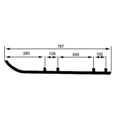 Styrstål Jagged Egde (Arctic Cat, AWS-fjädring) RINAB