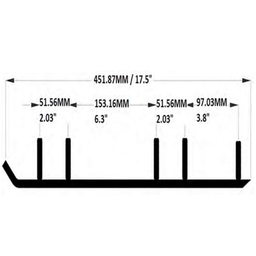 Styrstål SPI 4" (USI, 5 bultar)