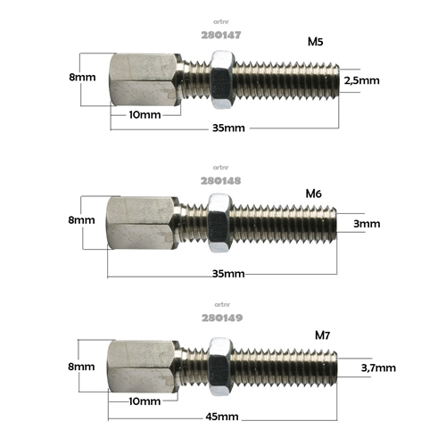 Justerskruvar (2-pack)