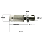 Justerskruv M6 (Puch) (2-pack)