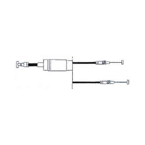 Gaswire dubbel inj. (Polaris EFI) RINAB