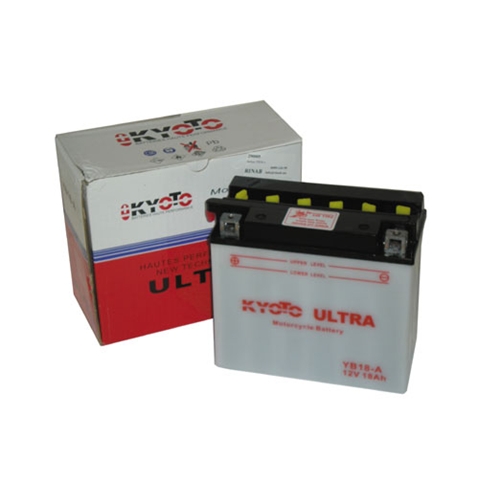 Batteri Kyoto YB18-A, RINAB, batterier, tillbehör, snöskoter, moped, atv, cross