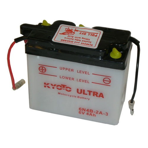 Batteri 6N4B-2A-3, RINAB, batterier, tillbehör, snöskoter, moped, atv, cross