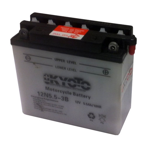 Batteri 12N5,5-3B, RINAB, batterier, tillbehör, snöskoter, moped, atv, cross