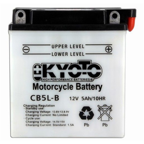 Batteri CB5L-B, RINAB, batterier, tillbehör, snöskoter, moped, atv, cross